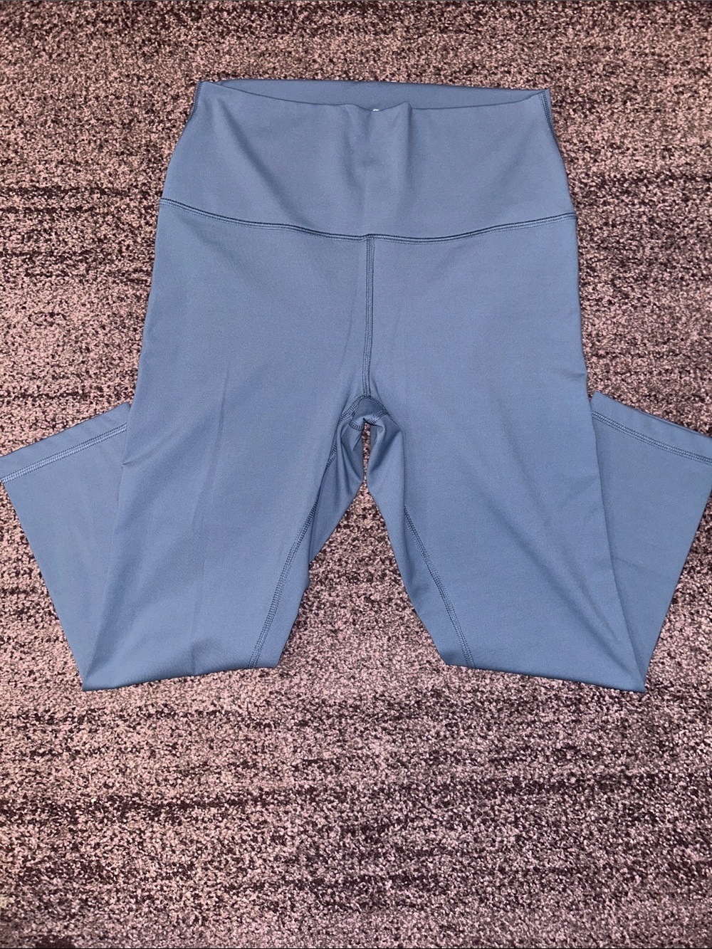 High-Waist Active Leggings in Slate Blue
